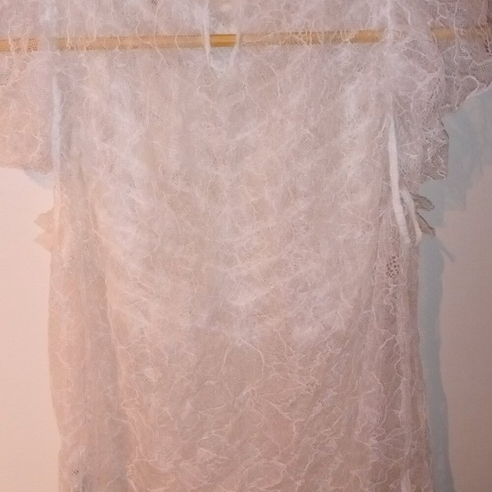 SZ Small RUFFLED LACE TOP LIMITED EDITION ZARA REF 2538/752 - Picture 7 of 7